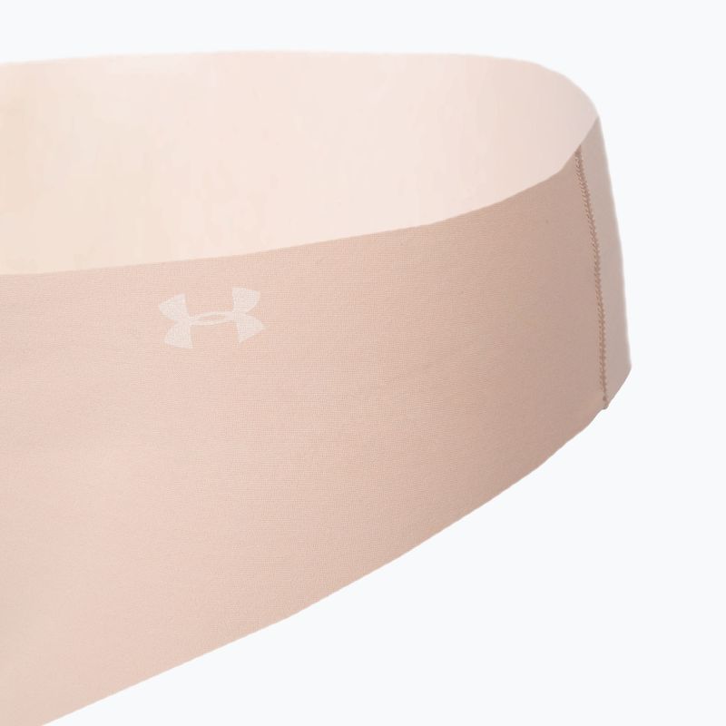 Under Armour chiloți fără cusur pentru femei Ps Thong 3-Pack bej 1325615-249 4