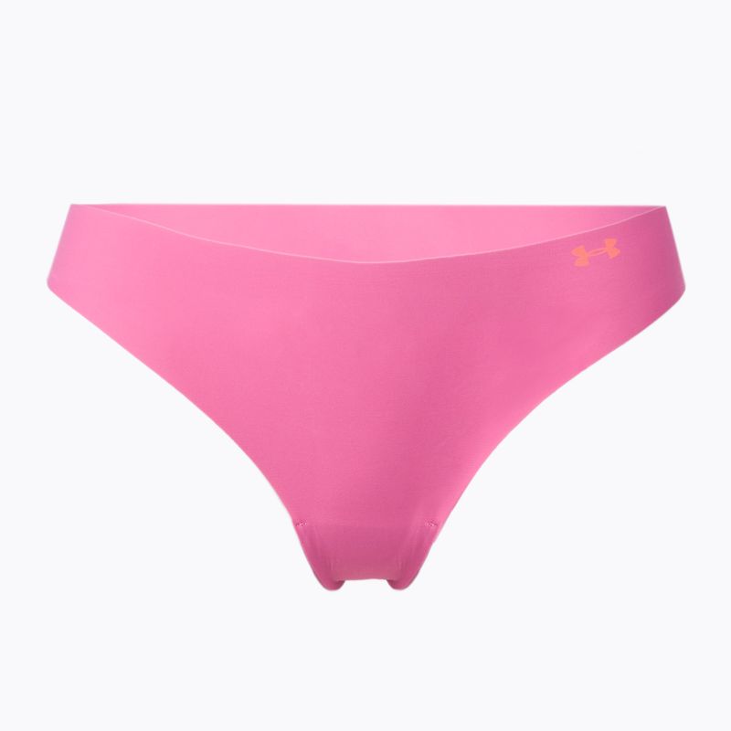 Under Armour chiloți fără cusur pentru femei Ps Thong 3-Pack roz 1325617-669 2
