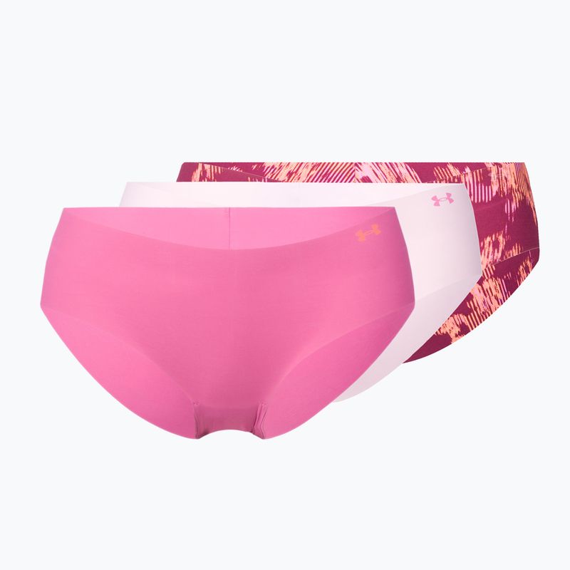 Under Armour chiloți fără cusur pentru femei Ps Hipster 3-Pack roz 1325659-669