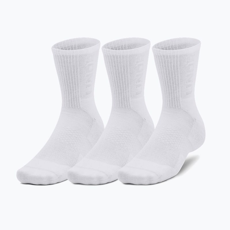 Șosete Under Armour 3-Maker Mid Crew 3 perechi white/white/mod gray