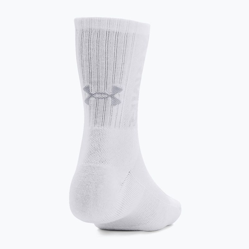 Șosete Under Armour 3-Maker Mid Crew 3 perechi white/white/mod gray 3