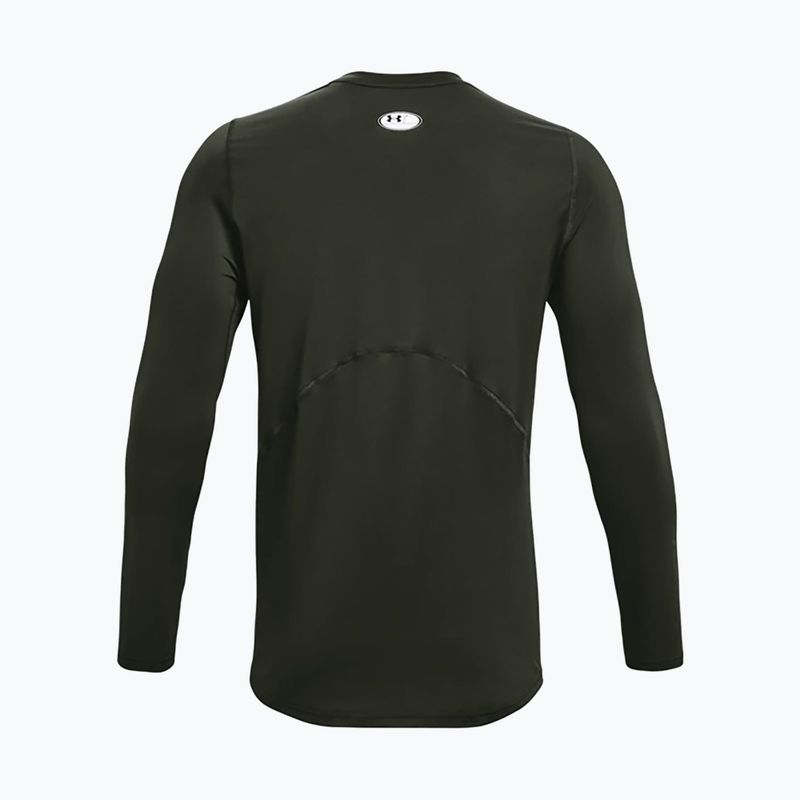 Tricou de antrenament Under Armour HeatGear Armour pentru bărbați  de culoare verde 1361506 2
