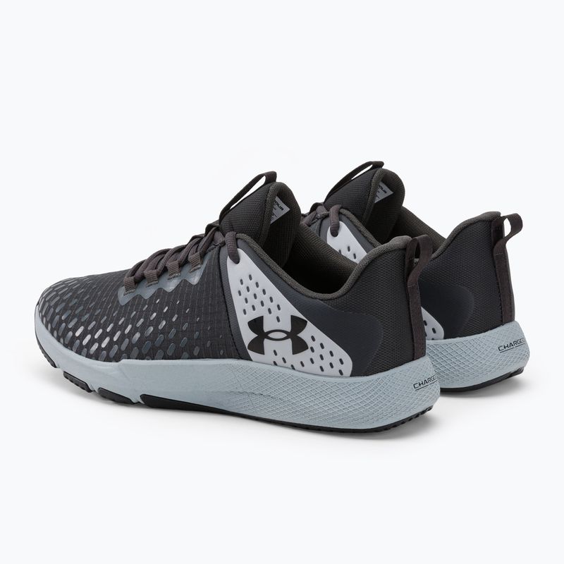 Under Armour Charged Engage 2 pantofi de antrenament pentru bărbați negru și alb 3025527 3