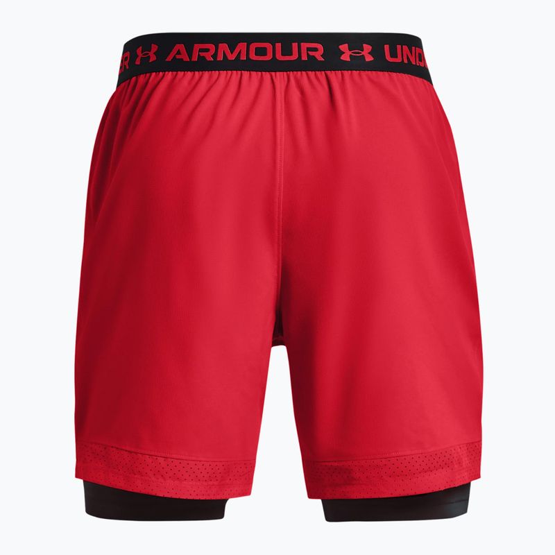 Pantaloni scurți de antrenament 2 în 1 pentru bărbați Under Armour UA Vanish Woven Sts roșu 1373764 2
