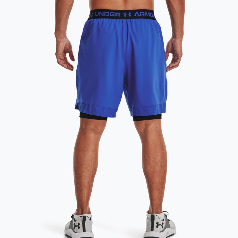 Pantaloni scurți de antrenament 2 în 1 pentru bărbați Under Armour UA Vanish Woven Sts albastru 1373764 4