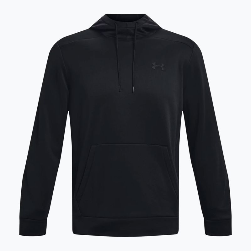 Under Armour Armour Fleece Hoodie pentru bărbați hanorac de antrenament negru 1373353-001 5