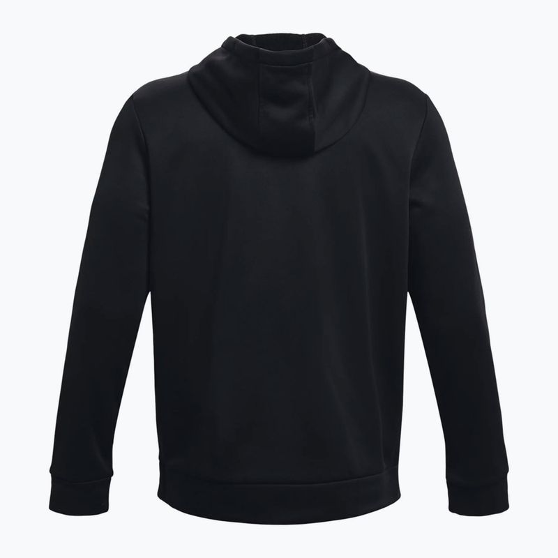 Under Armour Armour Fleece Hoodie pentru bărbați hanorac de antrenament negru 1373353-001 6