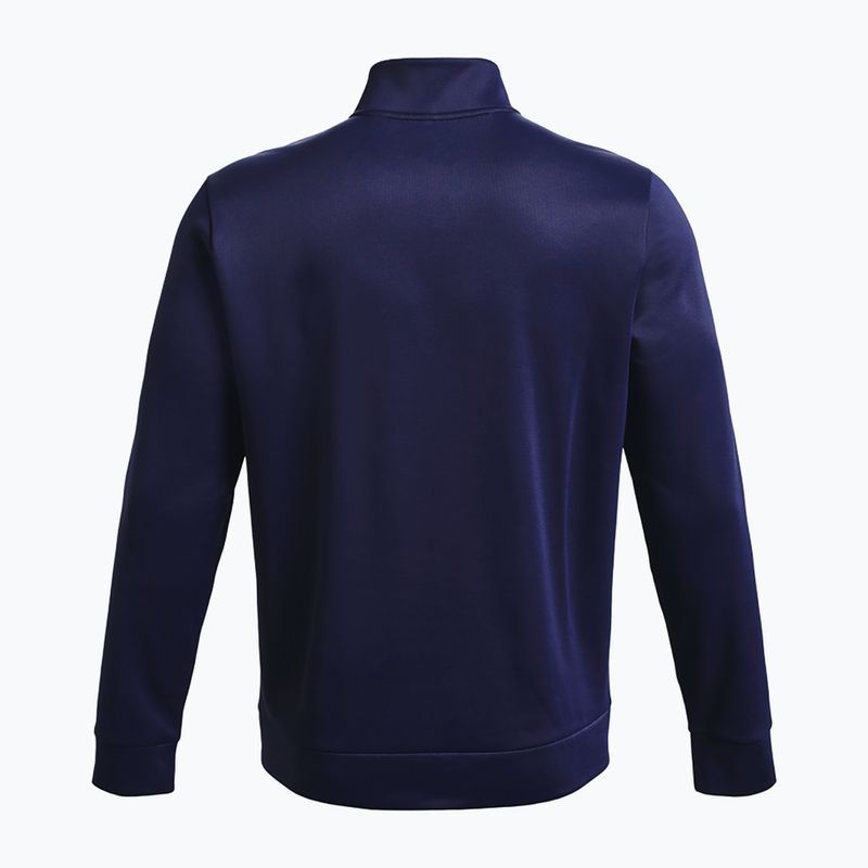 Hanorac de antrenament pentru bărbați Under Armour Armour Fleece 1/4 Zip midnight navy/black 5