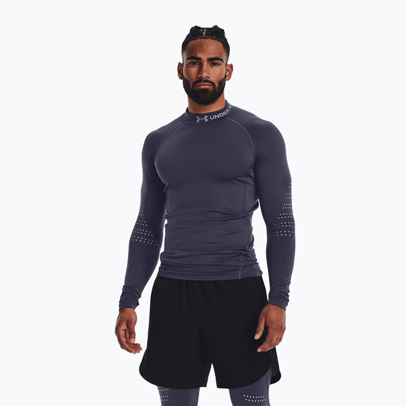 Tricou cu mânecă lungă pentru bărbați Under Armour Ua Cg Armour Novelty Mock grey 1373828-558