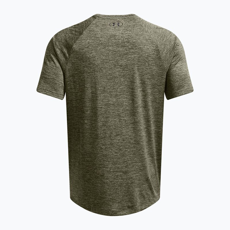 Tricou de antrenament pentru bărbați Under Armour Tech 2.0 marine od green/black 2