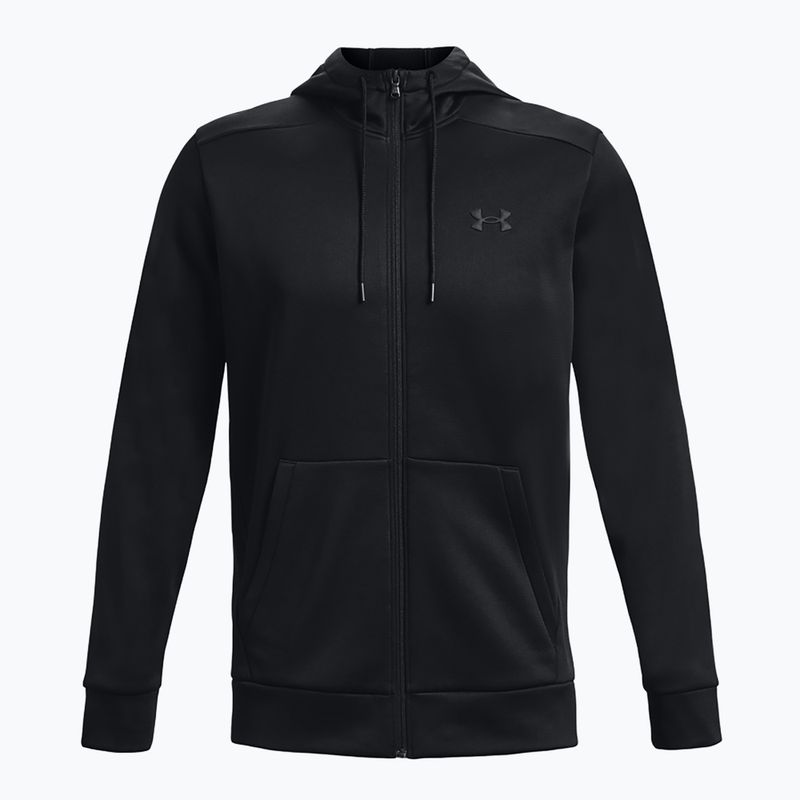 Bluză pentru bărbați Under Armour Fleece FZ Hoodie black/black 5