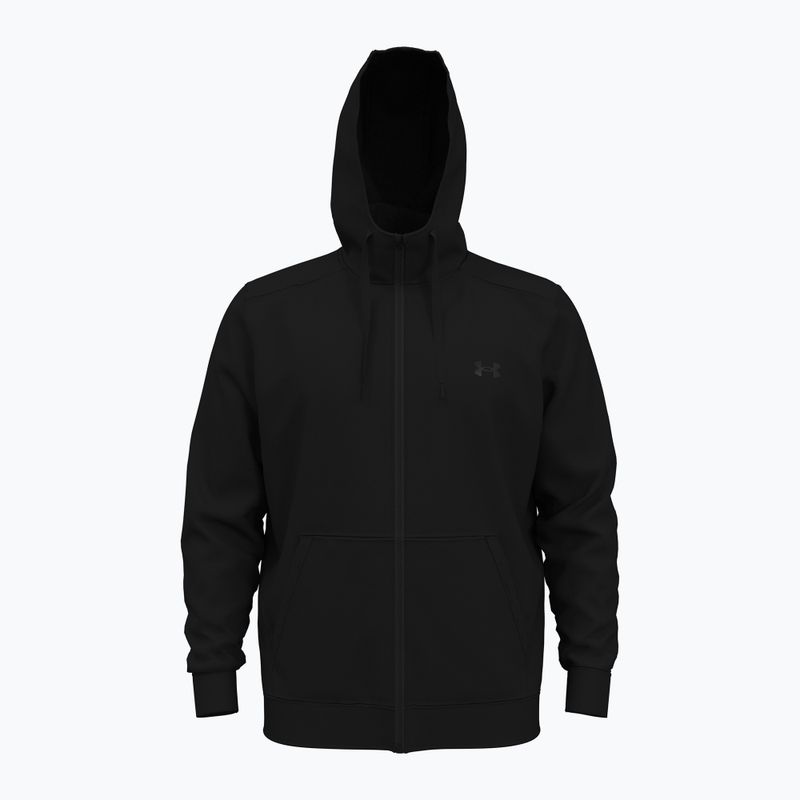 Bluză pentru bărbați Under Armour Fleece FZ Hoodie black/black 7