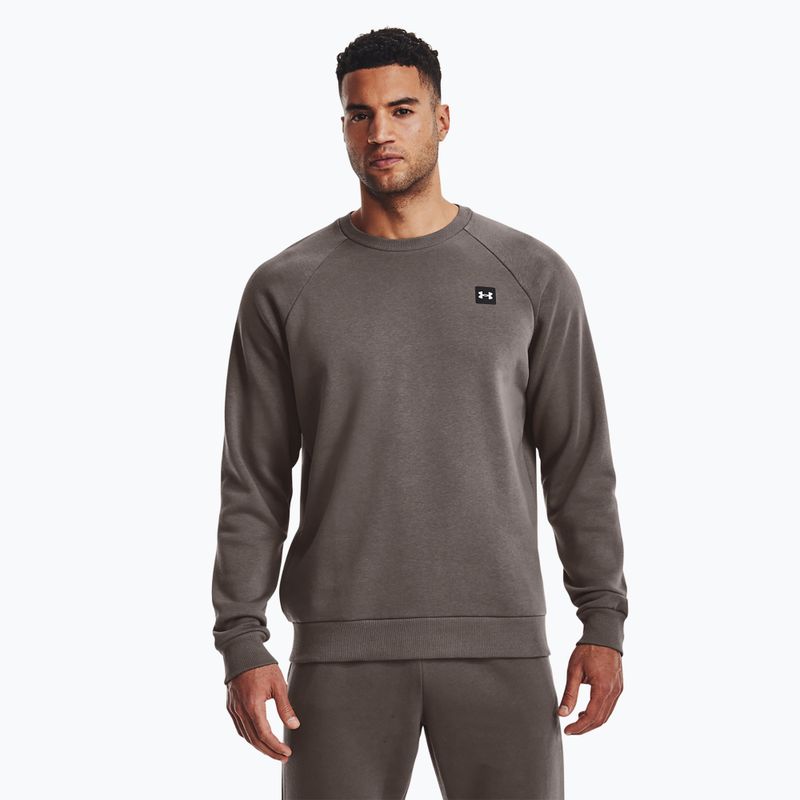 Bluză pentru bărbați Under Armour Rival Fleece Crew brown