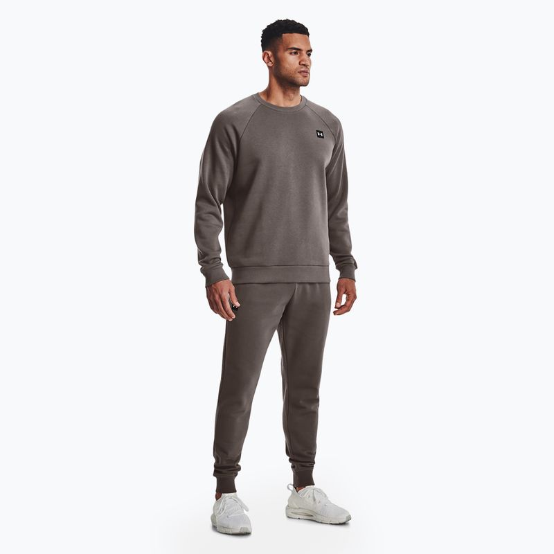 Bluză pentru bărbați Under Armour Rival Fleece Crew brown 2