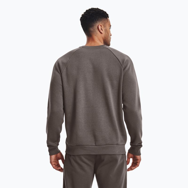 Bluză pentru bărbați Under Armour Rival Fleece Crew brown 3