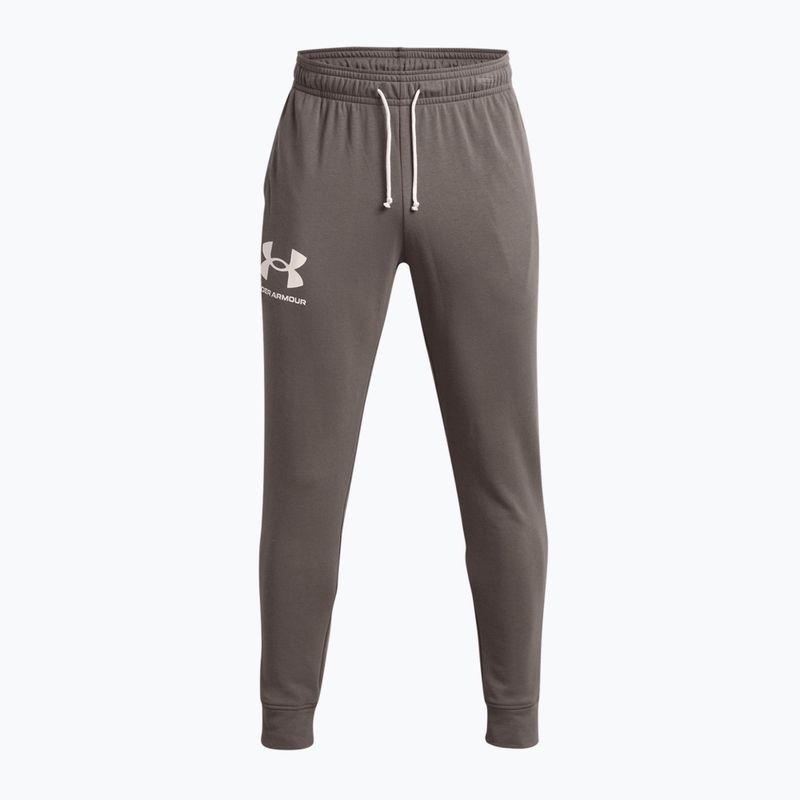 Pantaloni de trening pentru bărbați Under Armour Ua Rival Terry Jogger 176 gri 1361642-176