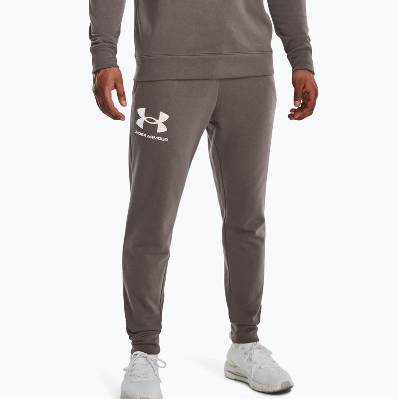 Pantaloni de trening pentru bărbați Under Armour Ua Rival Terry Jogger 176 gri 1361642-176 3