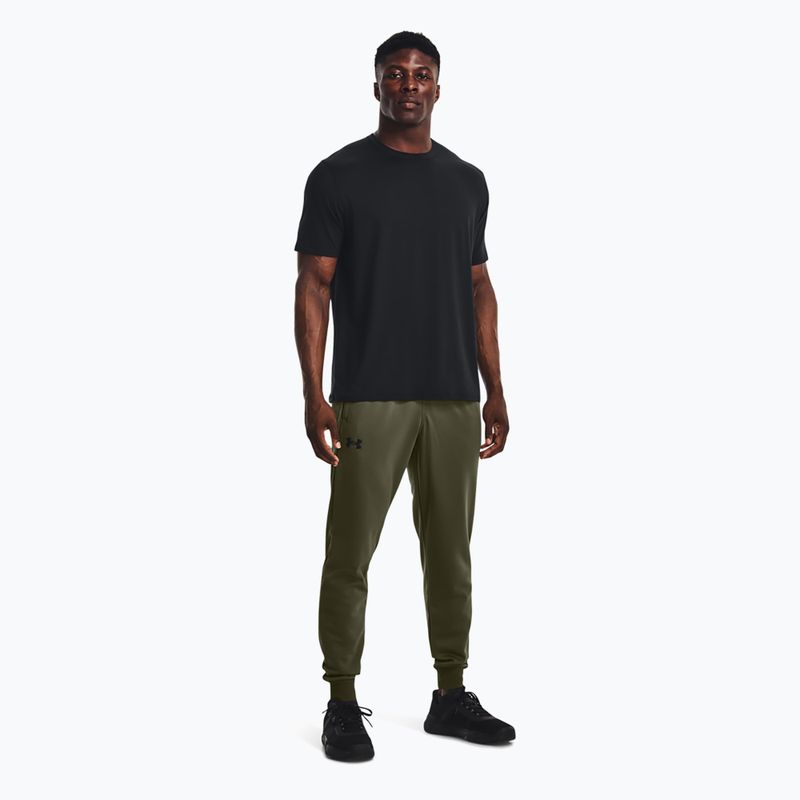 Pantaloni de antrenament pentru bărbați Under Armour Armour Fleece Joggers verde 1373362 2