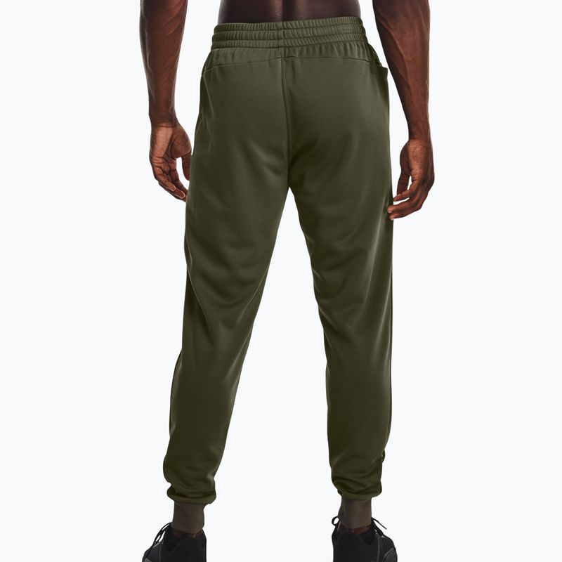 Pantaloni de antrenament pentru bărbați Under Armour Armour Fleece Joggers verde 1373362 3