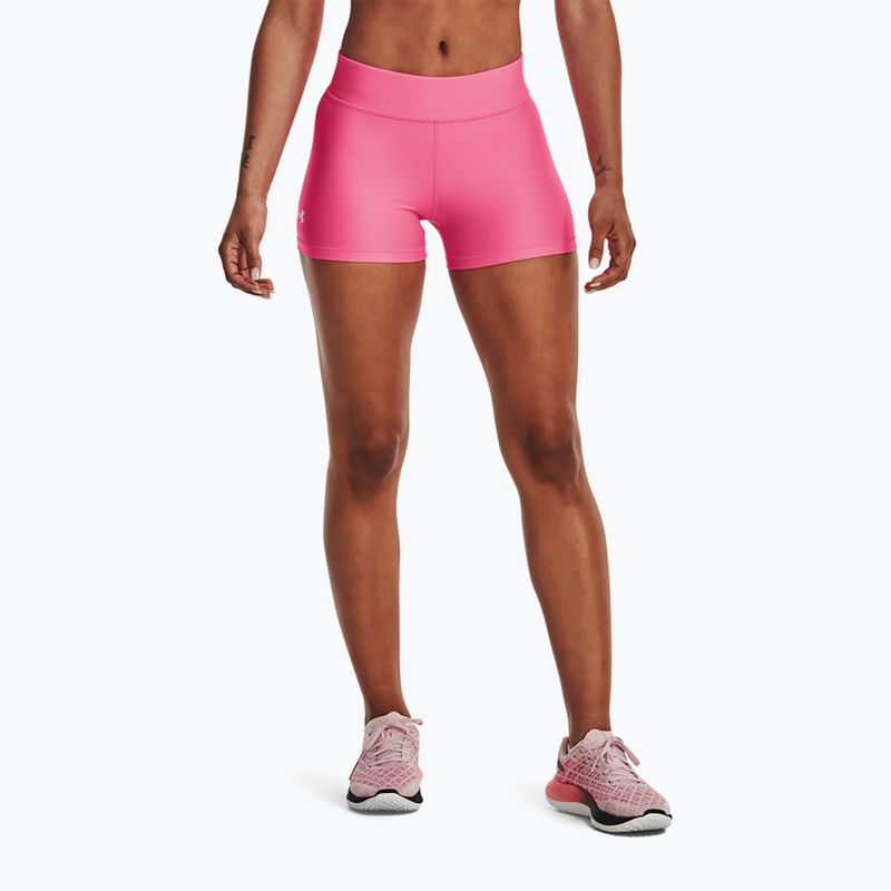 Pantaloni scurți de antrenament pentru femei Under Armour Armour Armour Mid Rise roz 1360925