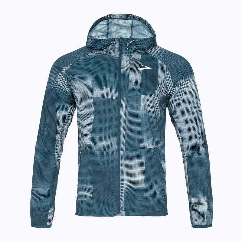 Geacă de alergare pentru bărbați Brooks Canopy indigo rush/altitude print