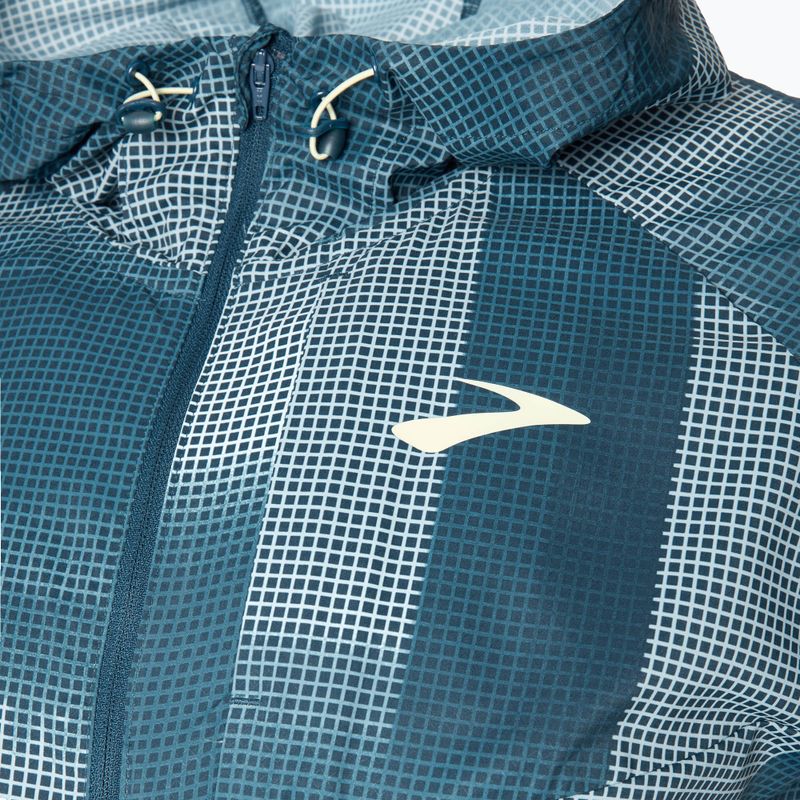 Geacă de alergare pentru bărbați Brooks Canopy indigo rush/altitude print 3