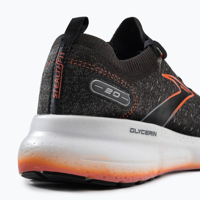 Pantofi de alergare pentru bărbați BROOKS Glycerin StealthFit 20 negru/roșu 1103841D003 9