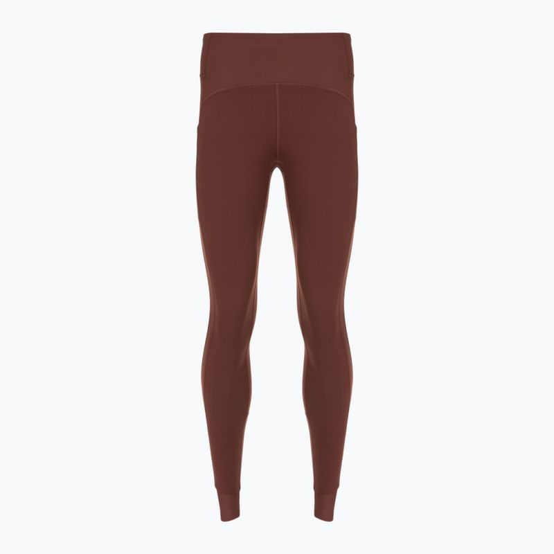 Colanți de alergare pentru femei Brooks Momentum Thermal Tight run raisin