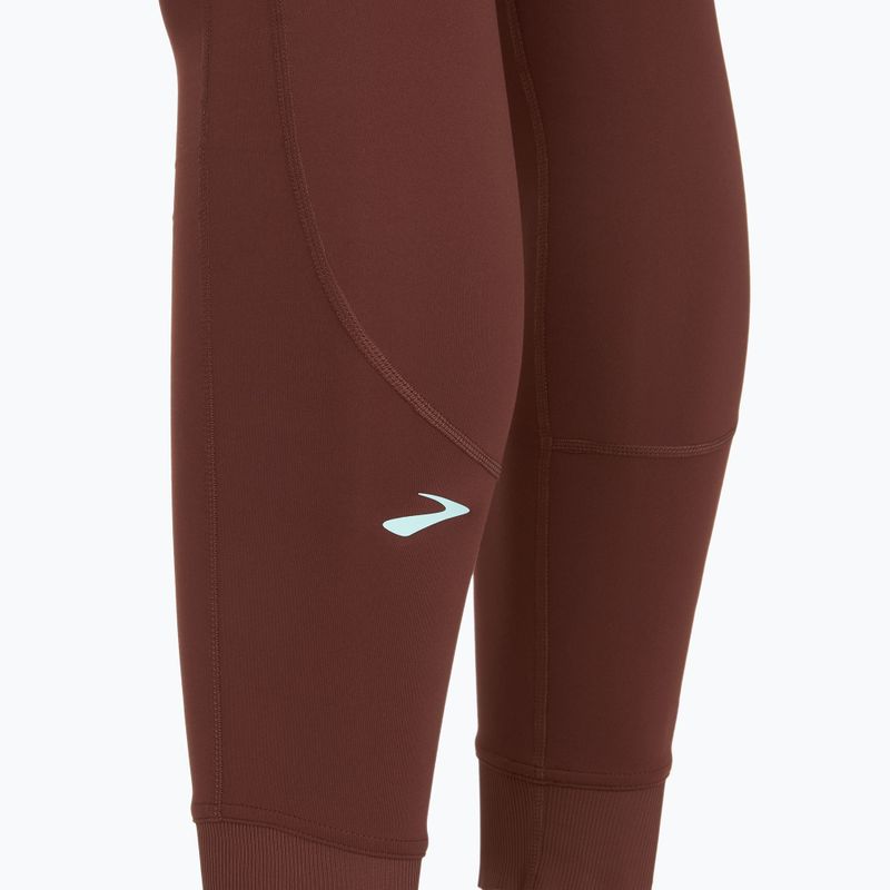 Colanți de alergare pentru femei Brooks Momentum Thermal Tight run raisin 3