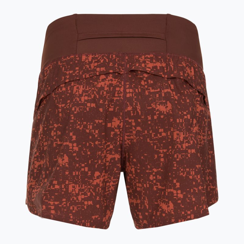 Pantaloni scurți de alergare pentru femei Brooks Chaser 5" run raisin glitch print 2