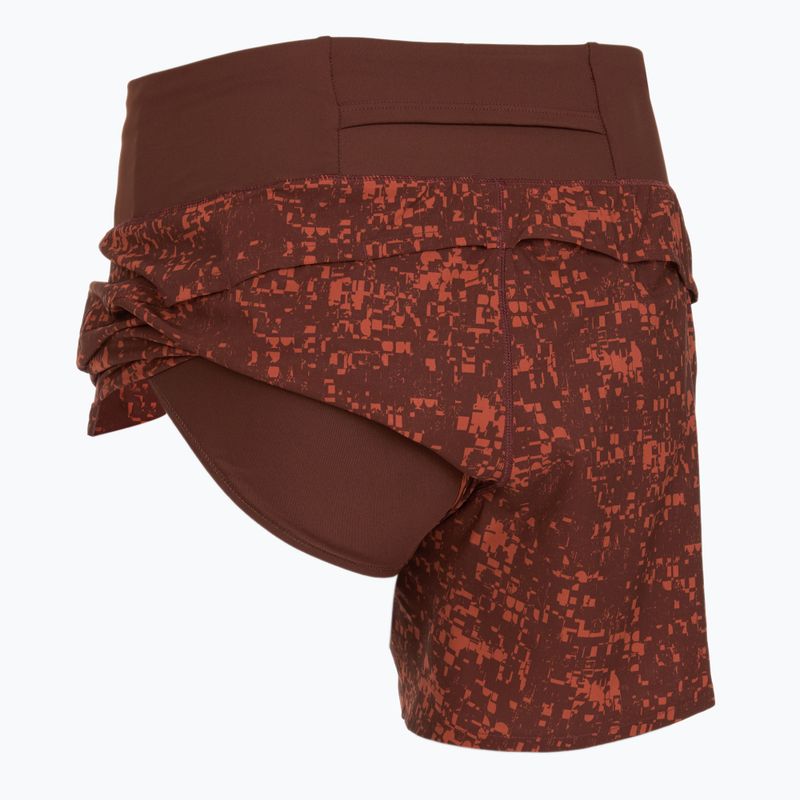 Pantaloni scurți de alergare pentru femei Brooks Chaser 5" run raisin glitch print 4