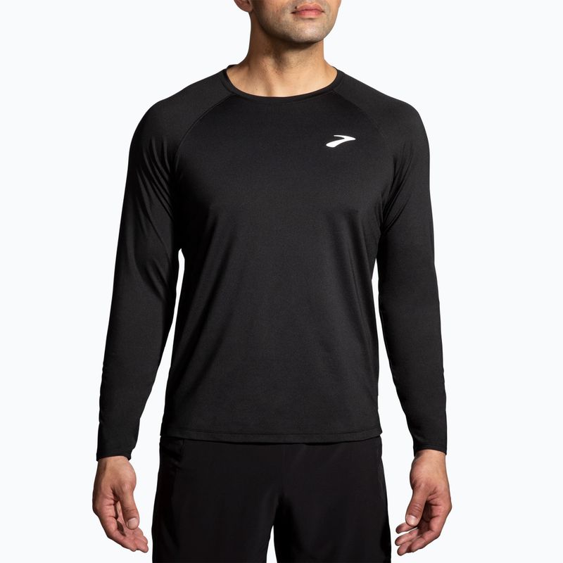 Longsleeve de alergare pentru bărbați Brooks Atmosphere 2.0 black