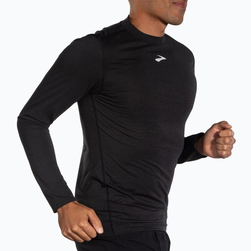 Longsleeve de alergare pentru bărbați Brooks High Point black 3