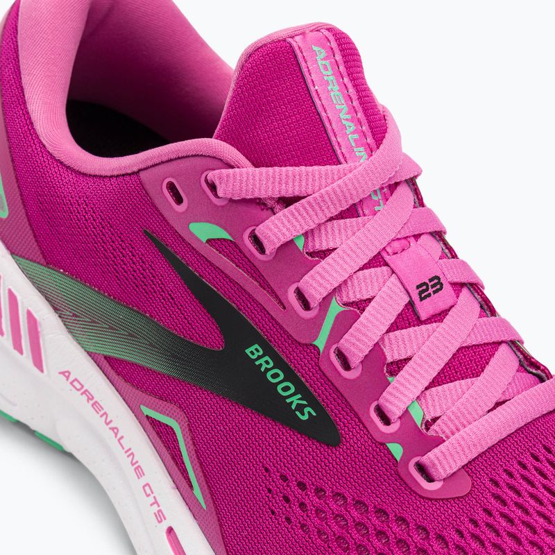 Pantofi de alergare pentru femei Brooks Adrenaline GTS 23 roz/festival fucsia/negru 8