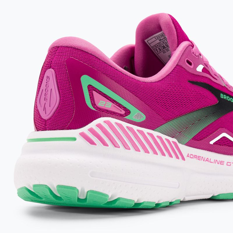 Pantofi de alergare pentru femei Brooks Adrenaline GTS 23 roz/festival fucsia/negru 9