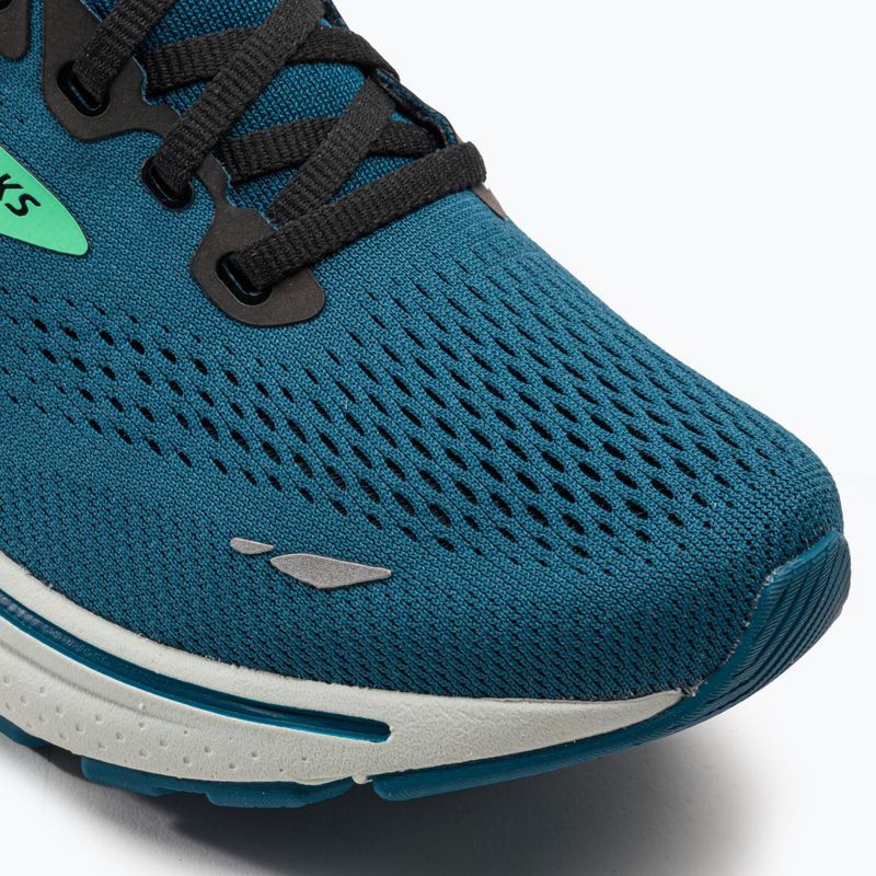 Brooks Ghost 15 bărbați pantofi de alergare albastru marocan / negru / mugur de primăvară 7