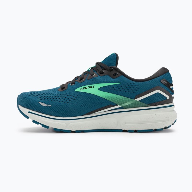 Brooks Ghost 15 bărbați pantofi de alergare albastru marocan / negru / mugur de primăvară 10