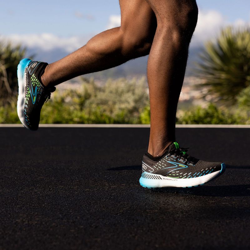 Brooks Glycerin 20 pantofi de alergare pentru bărbați negru/hawaiian ocean/green 13