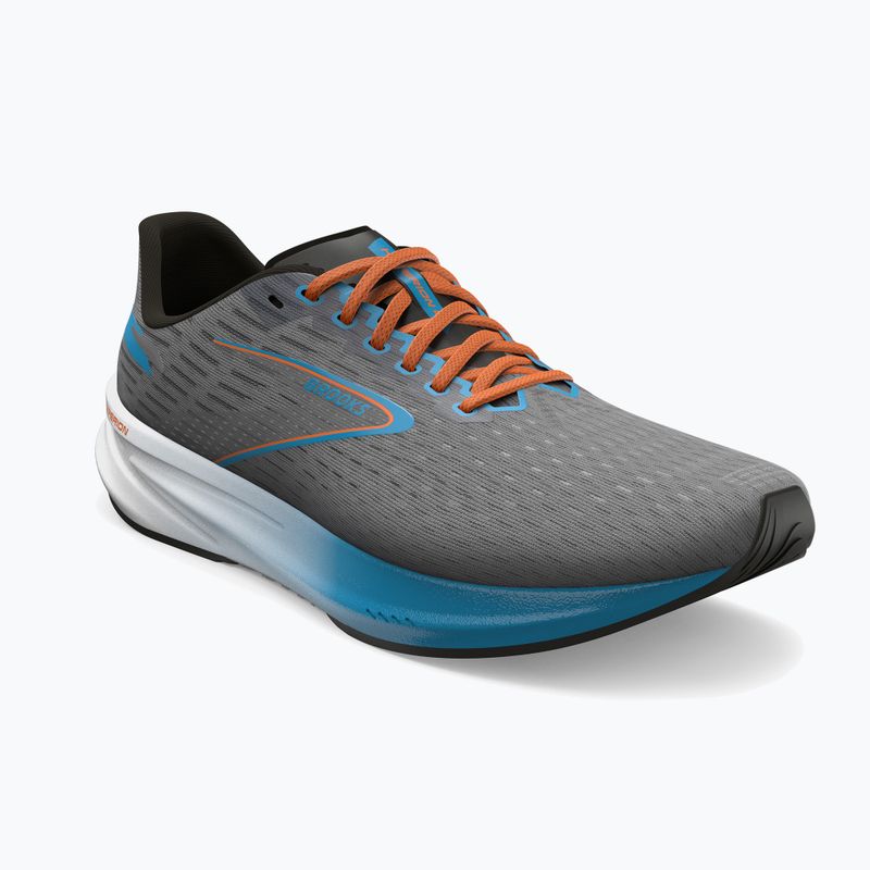 Brooks Hyperion pantofi de alergare pentru bărbați gri/albastru atomic/scarlet 11