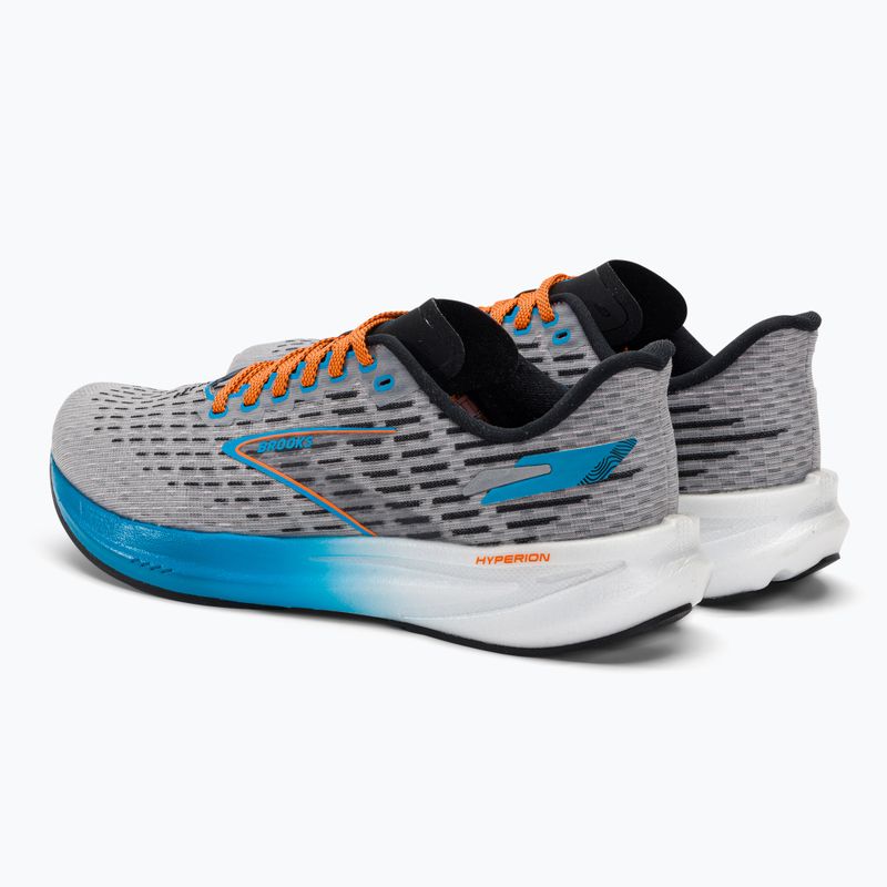 Brooks Hyperion pantofi de alergare pentru bărbați gri/albastru atomic/scarlet 3