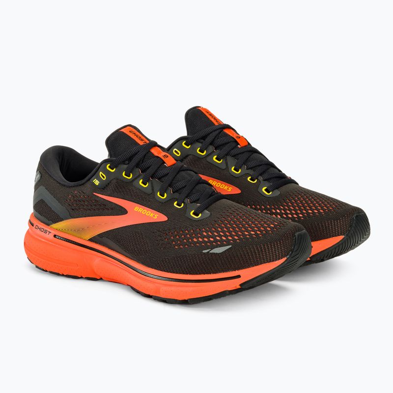 Încălțăminte de alergare pentru bărbați Brooks Ghost 15 black/yellow/red 5