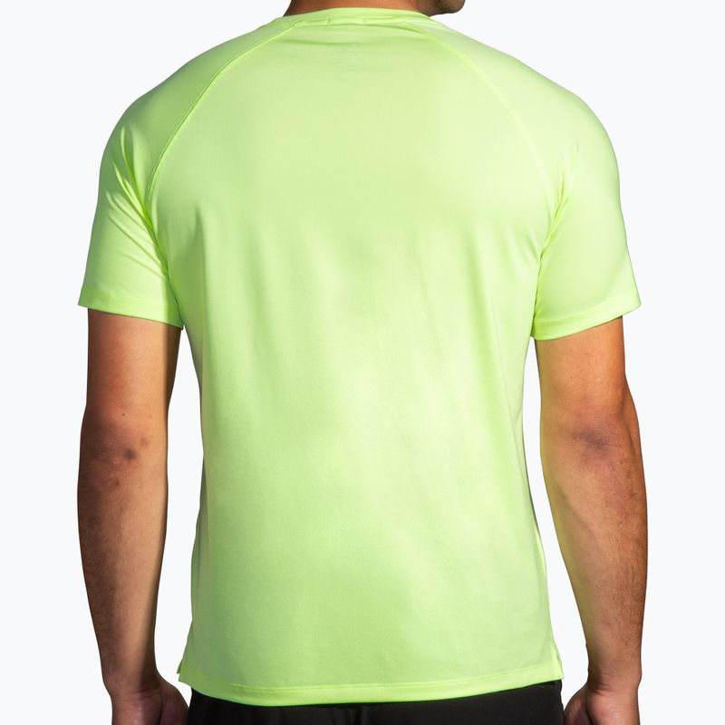 Tricou de alergare pentru bărbați Brooks Atmosphere 2.0 lime/elevate 2