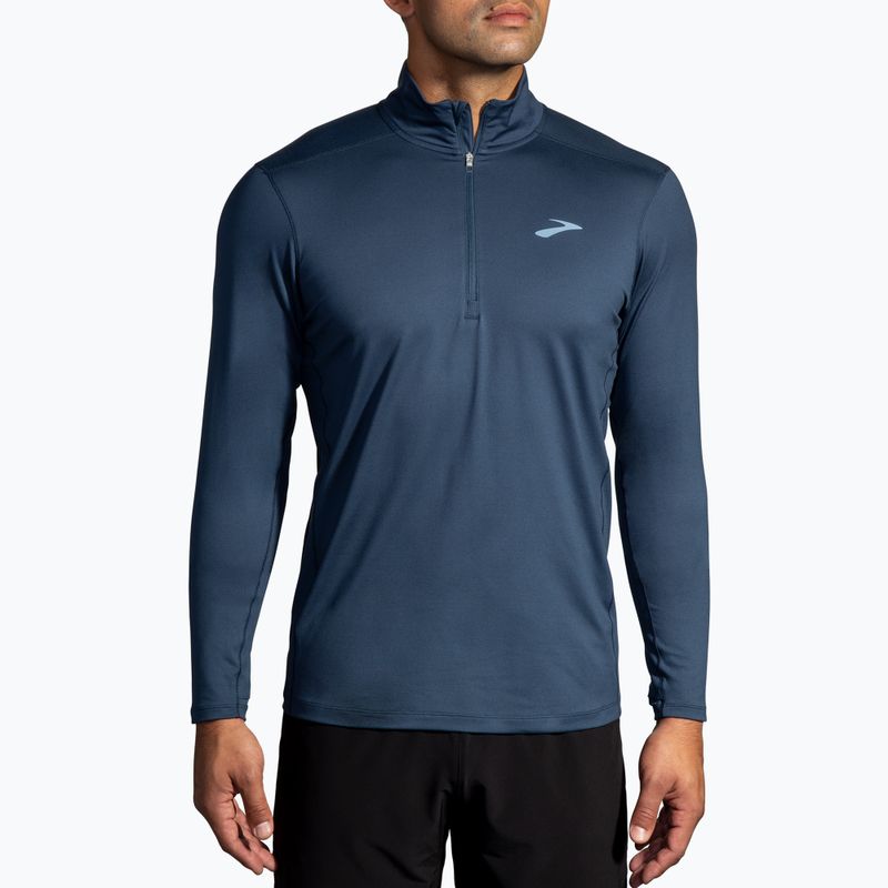 Bluză de alergare pentru bărbați  Brooks Dash 1/2 Zip 2.0 blue slate