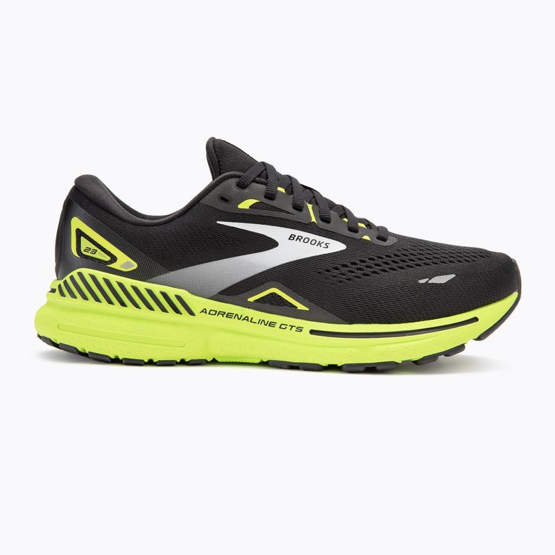 Încălțăminte de alergare pentru bărbați Brooks Adrenaline GTS 23 black/green/white 2