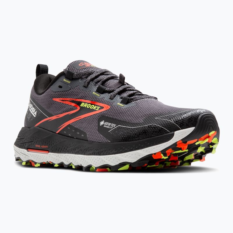 Încălțăminte de alergare pentru bărbați Brooks Cascadia 18 GTX blackened pearl/black/tomato 8