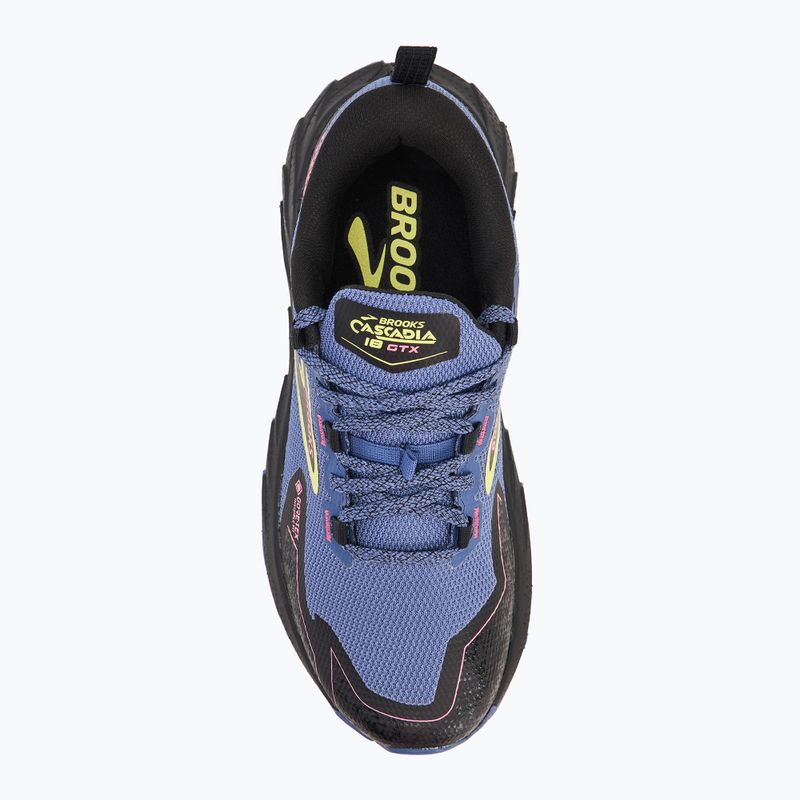 Încălțăminte  de alergare pentru femei Brooks Cascadia 18 GTX grey blue/black/pink 5