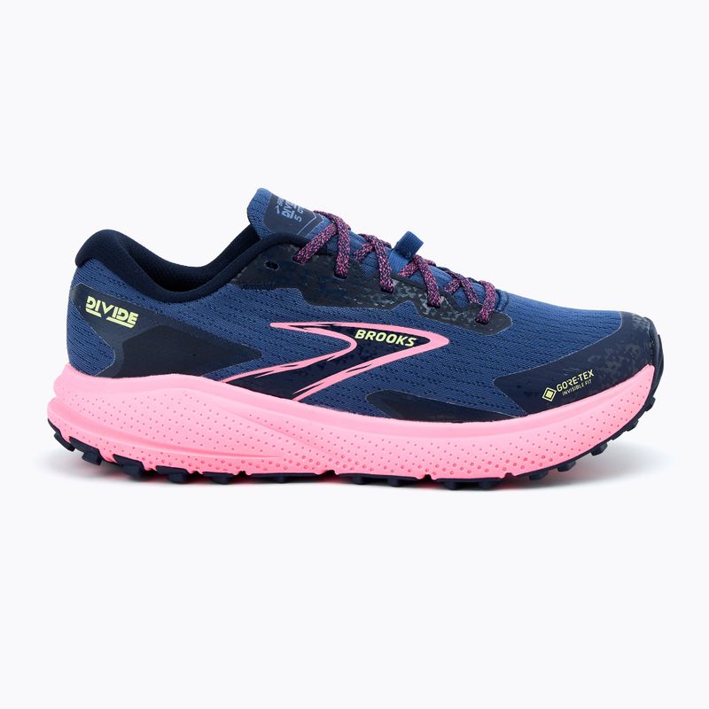 Încălțăminte de alergare pentru femei Brooks Divide 5 GTX grey blue/pink/lime 2