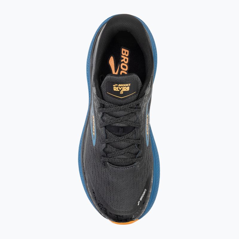 Încălțăminte de alergare pentru bărbați Brooks Divide 5 ebony/blue sapphire/orange 5