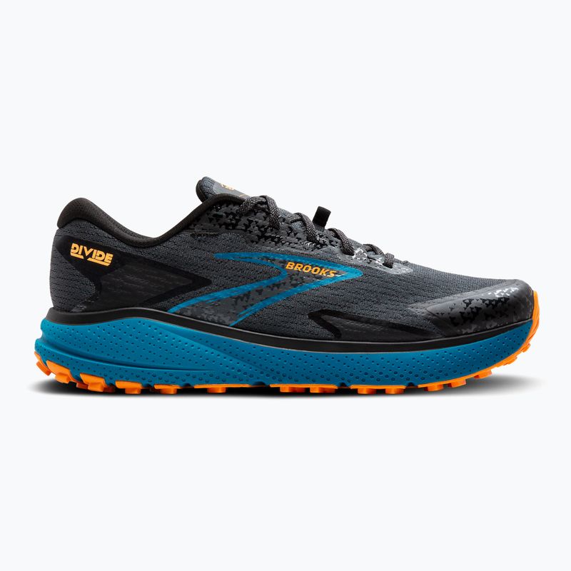 Încălțăminte de alergare pentru bărbați Brooks Divide 5 ebony/blue sapphire/orange 9