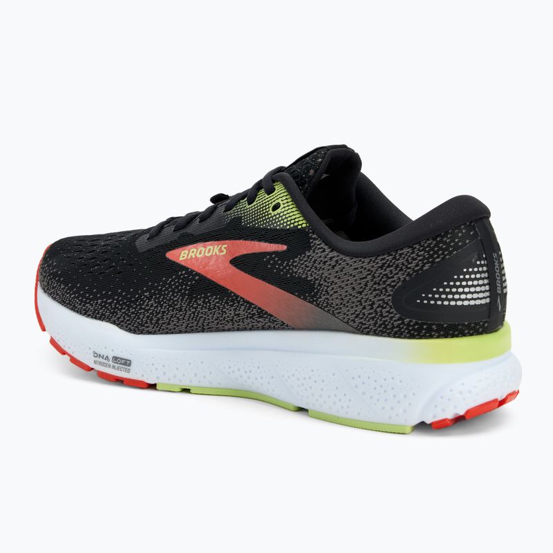 Încălțăminte de alergare pentru bărbați Brooks Ghost 16 GTX black/mandarin red/green 3